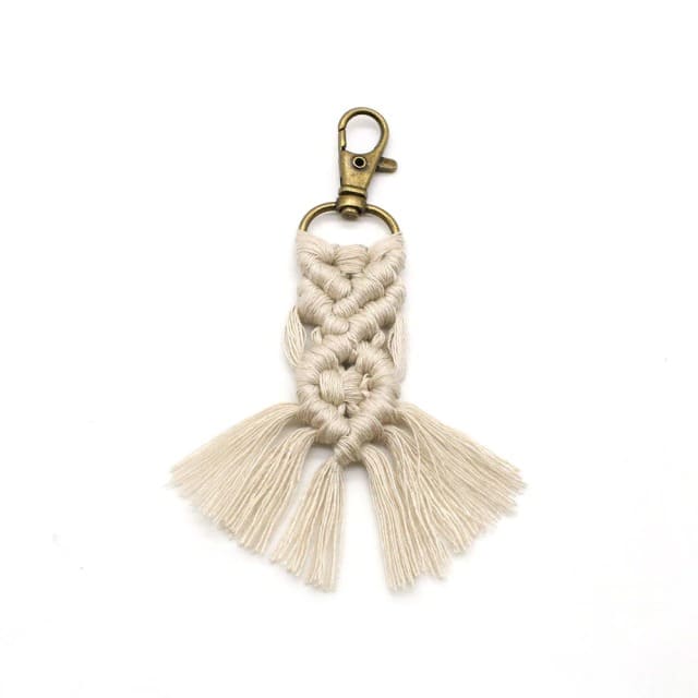 Porte-clé Macramé Élégance Esprit Macramé