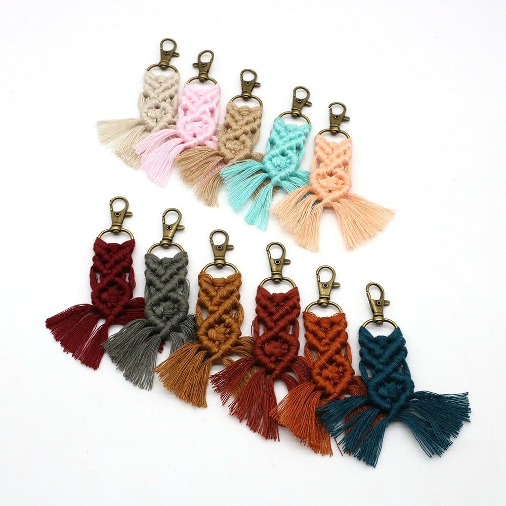 Porte-clé Macramé Élégance Esprit Macramé
