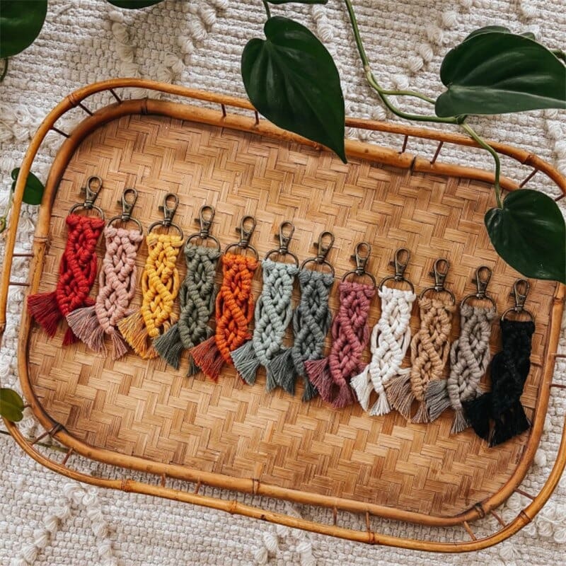 Porte-clé Macramé Élégance Esprit Macramé