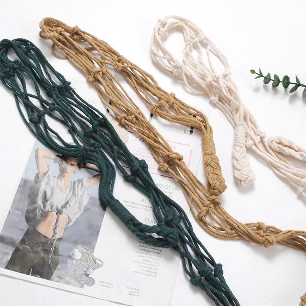 Porte-papier en Macramé : la touche déco bohème Esprit Macramé