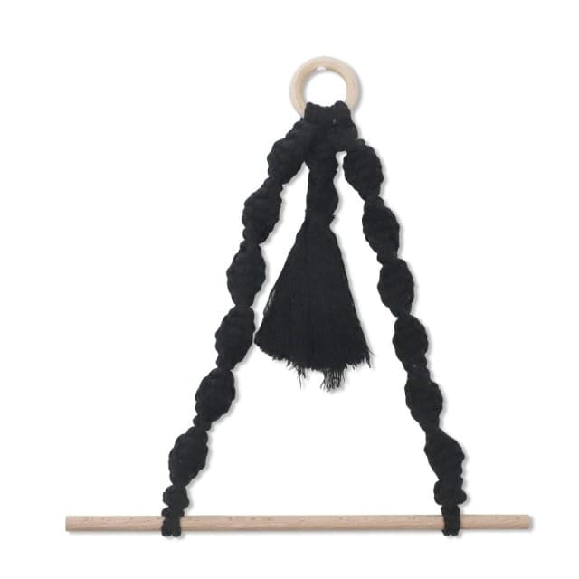 Porte-papier toilette en Macramé avec pompon chic Esprit Macramé