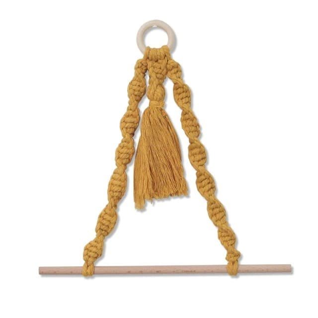 Porte-papier toilette en Macramé avec pompon chic Esprit Macramé