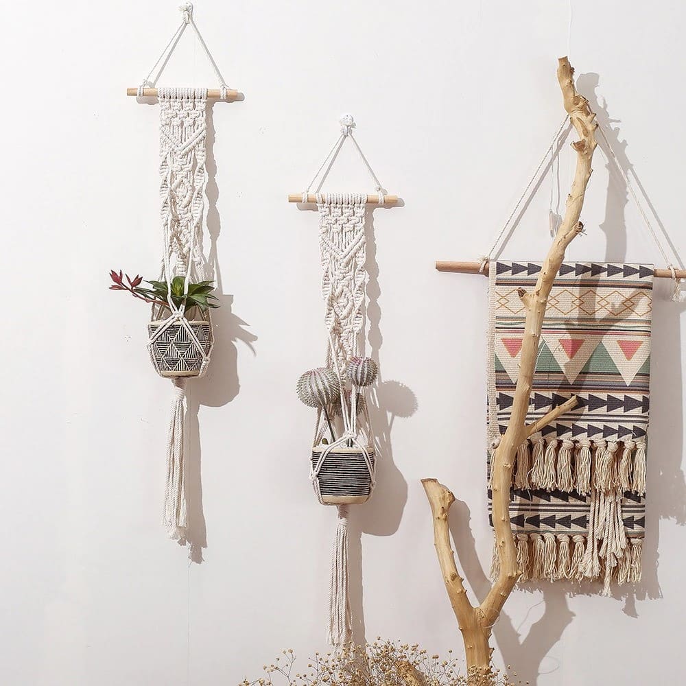 Porte-plante MacraDesign Esprit Macramé