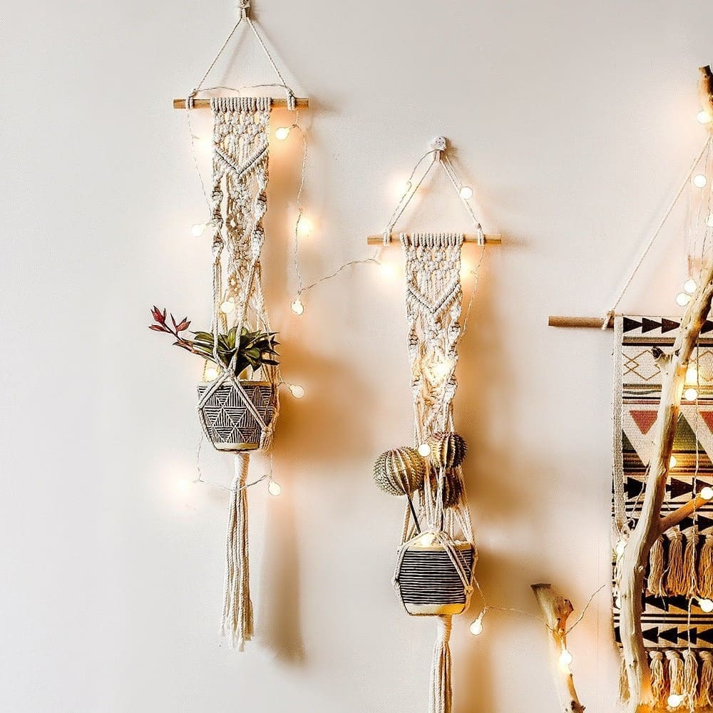 Porte-plante MacraDesign Esprit Macramé