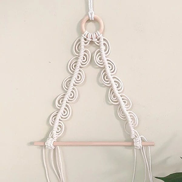 Porte-rouleau WC en Macramé artisanal Esprit Macramé