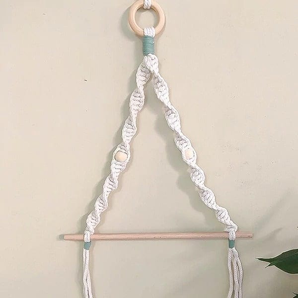 Porte-Rouleur Macramé avec Perles Élégantes Esprit Macramé