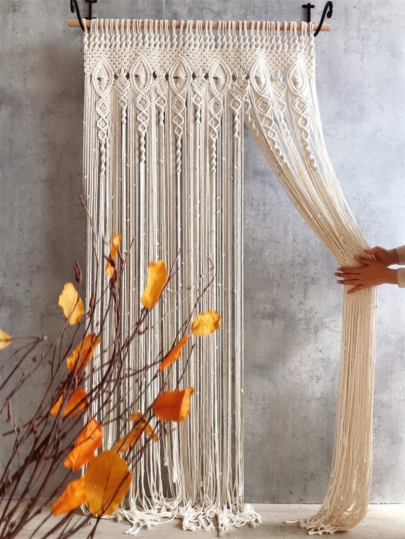 Rideau Bohème en Macramé Chic Esprit Macramé
