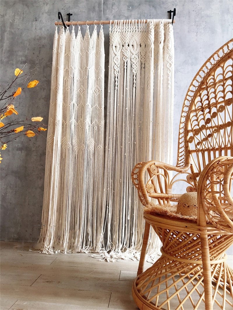 Rideau Bohème en Macramé Chic Esprit Macramé