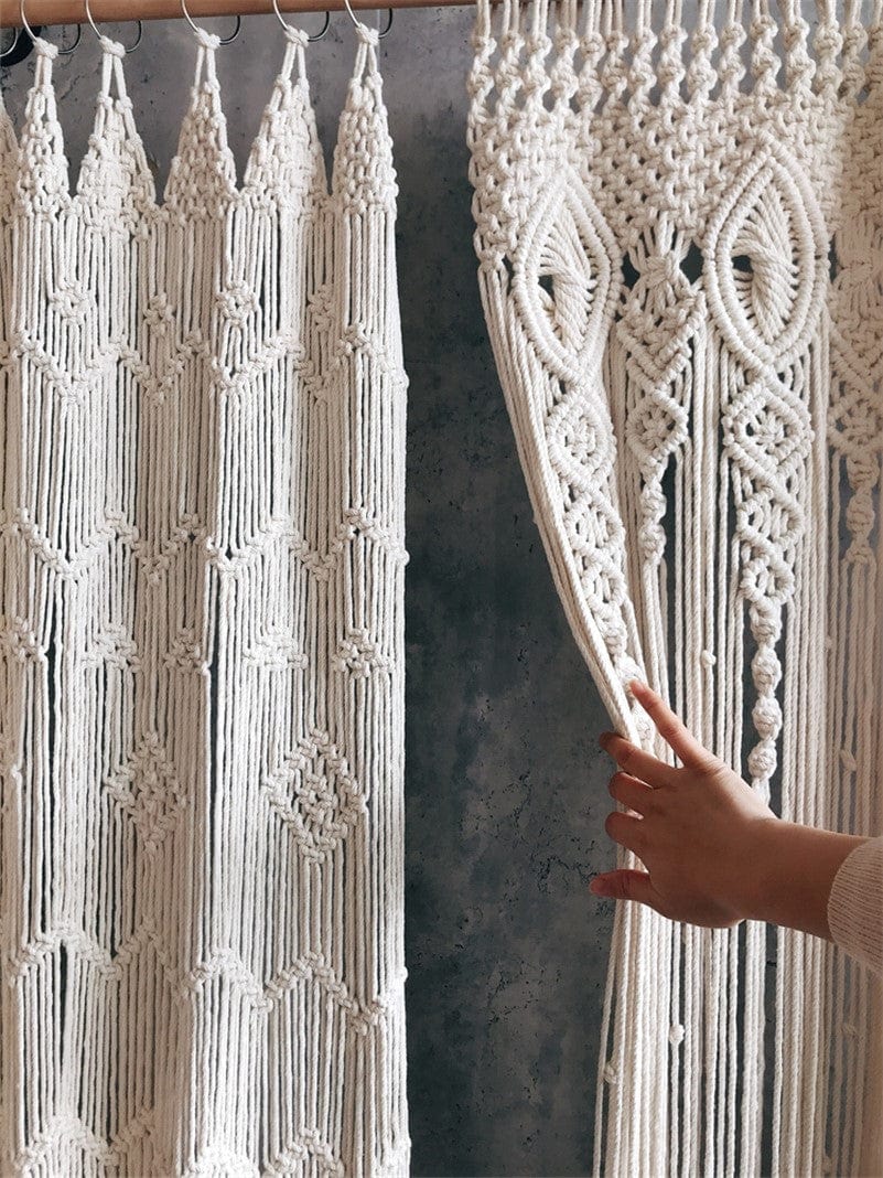 Rideau Bohème en Macramé Chic Esprit Macramé