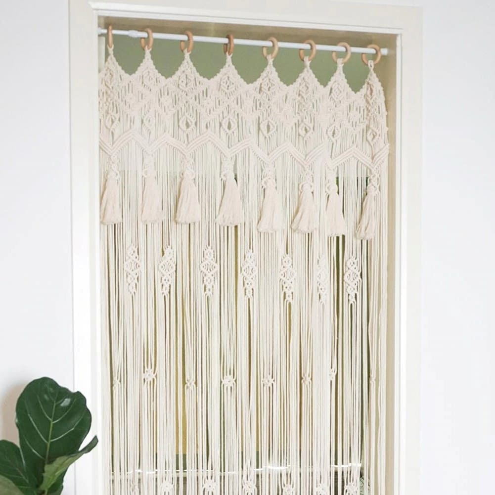 Rideau de porte en Macramé Bohème Chic Esprit Macramé