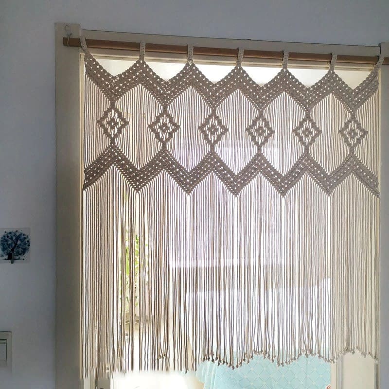 Rideau de séparation en Macramé Chic Esprit Macramé
