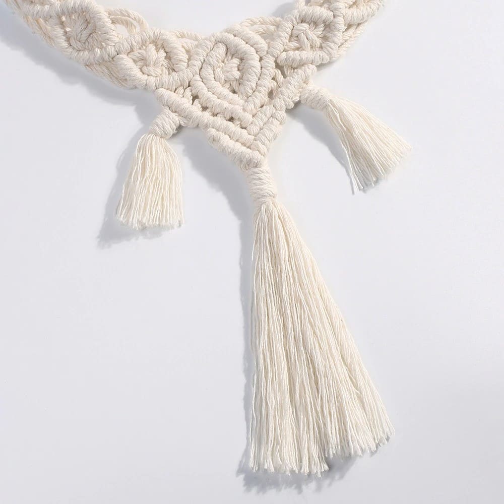 Rideau en Coton Macramé Embrasse Chic Esprit Macramé