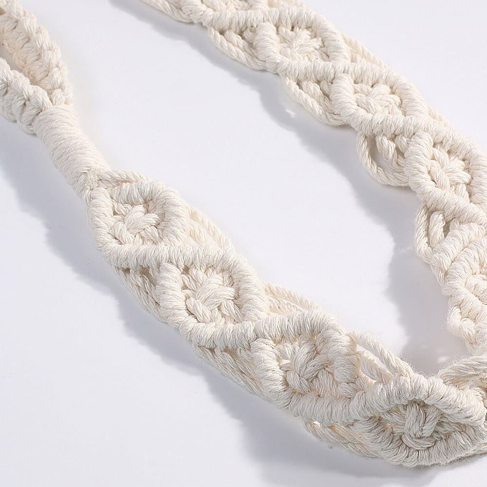 Rideau en Coton Macramé Embrasse Chic Esprit Macramé