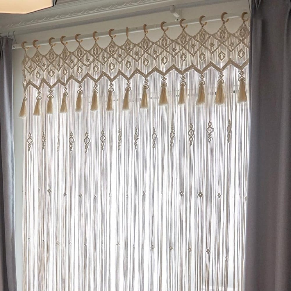 Rideau Macramé Élégance Esprit Macramé
