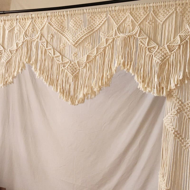 Rideau Macramé mariage Élysée Esprit Macramé