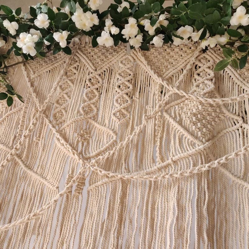 Rideau Macramé mariage Élysée Esprit Macramé