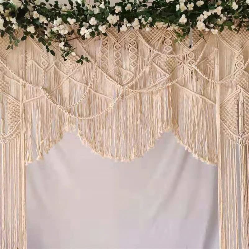 Rideau Macramé mariage Élysée Esprit Macramé