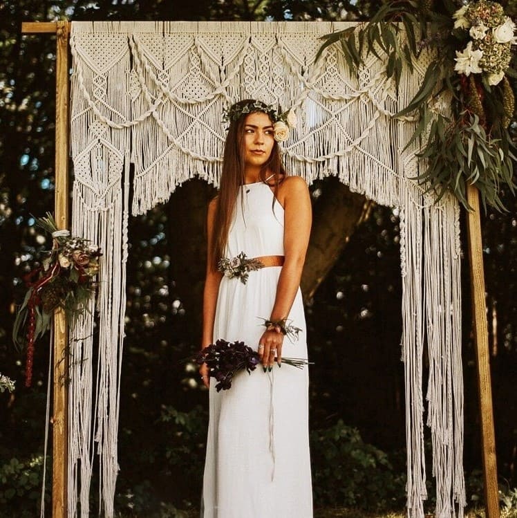 Rideau Macramé mariage Élysée Esprit Macramé