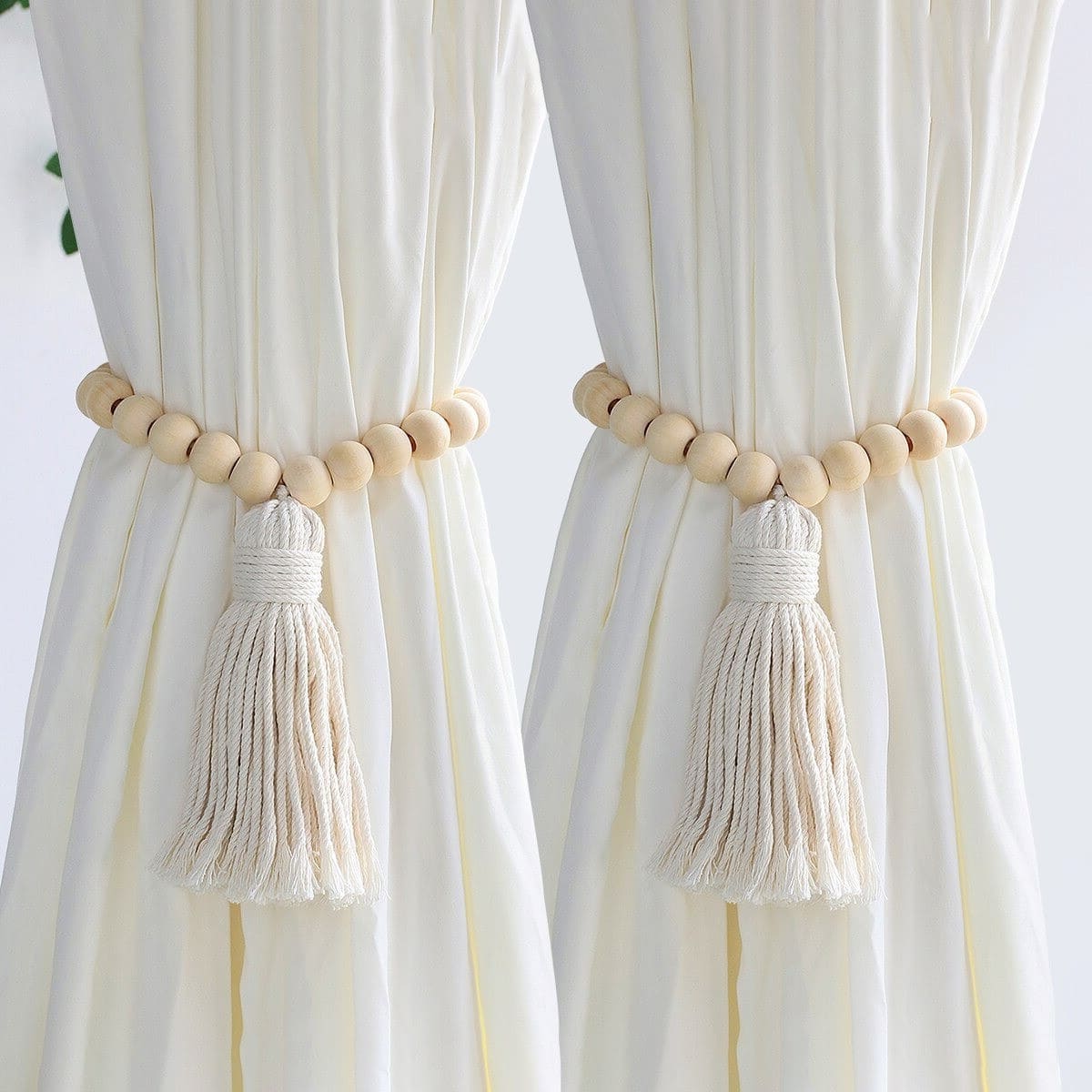 Rideau Perlé Macramé Éclatant Esprit Macramé
