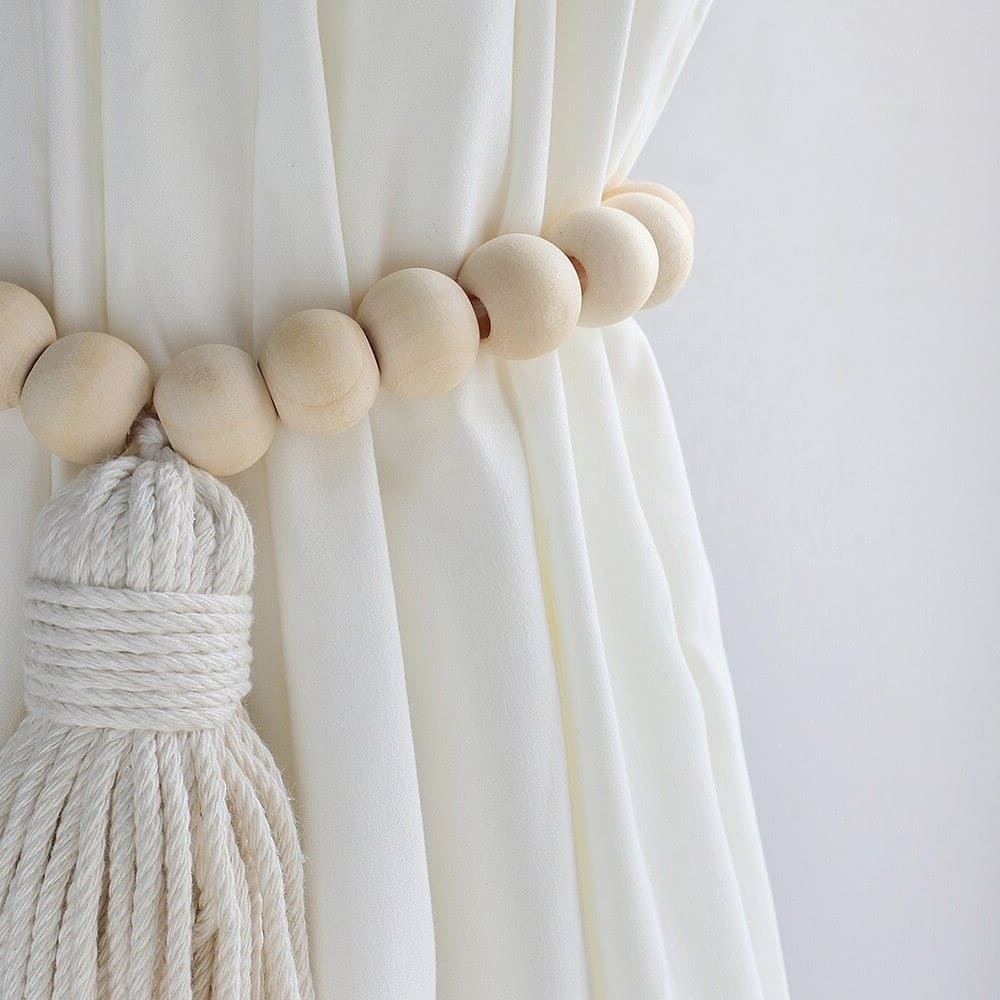 Rideau Perlé Macramé Éclatant Esprit Macramé