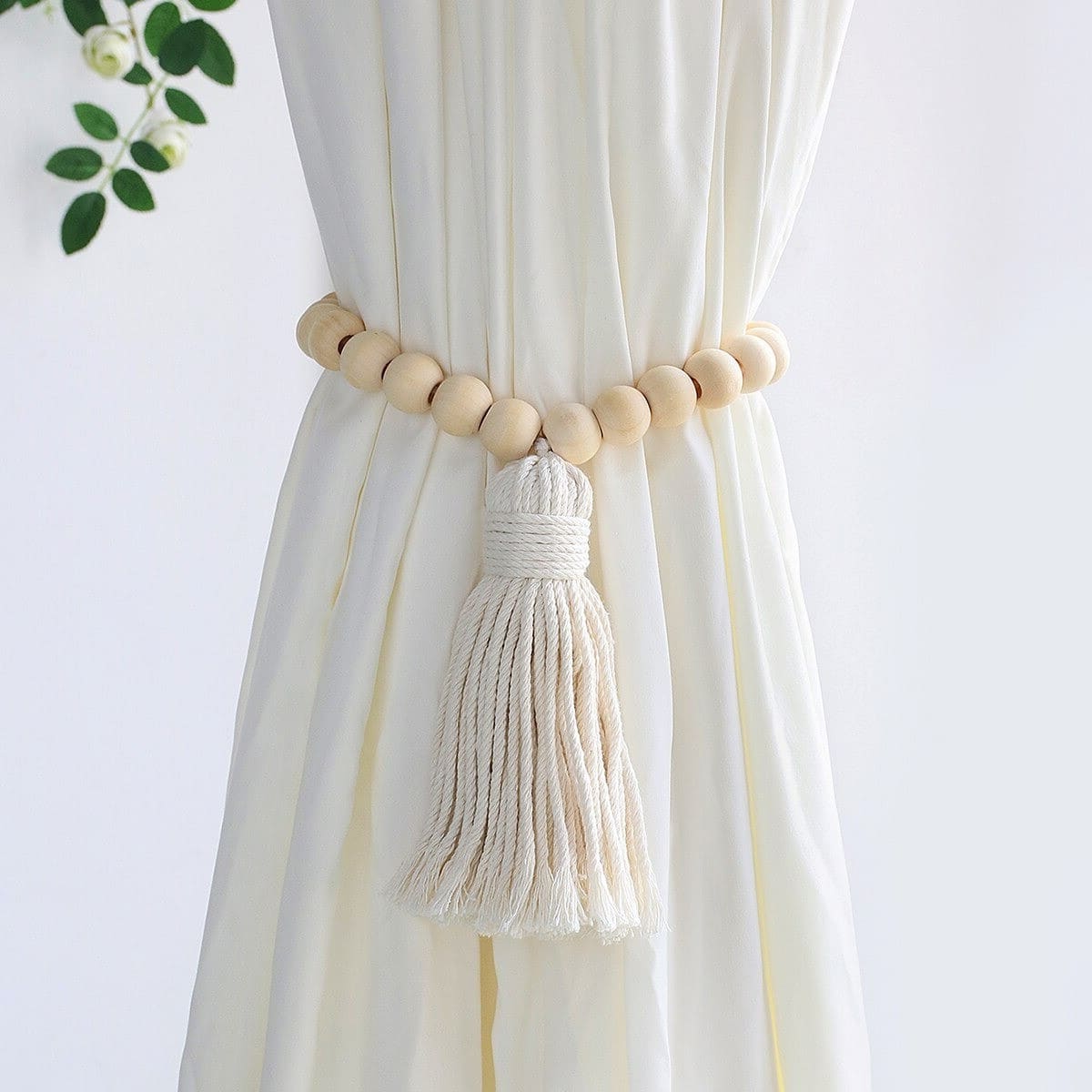 Rideau Perlé Macramé Éclatant Esprit Macramé