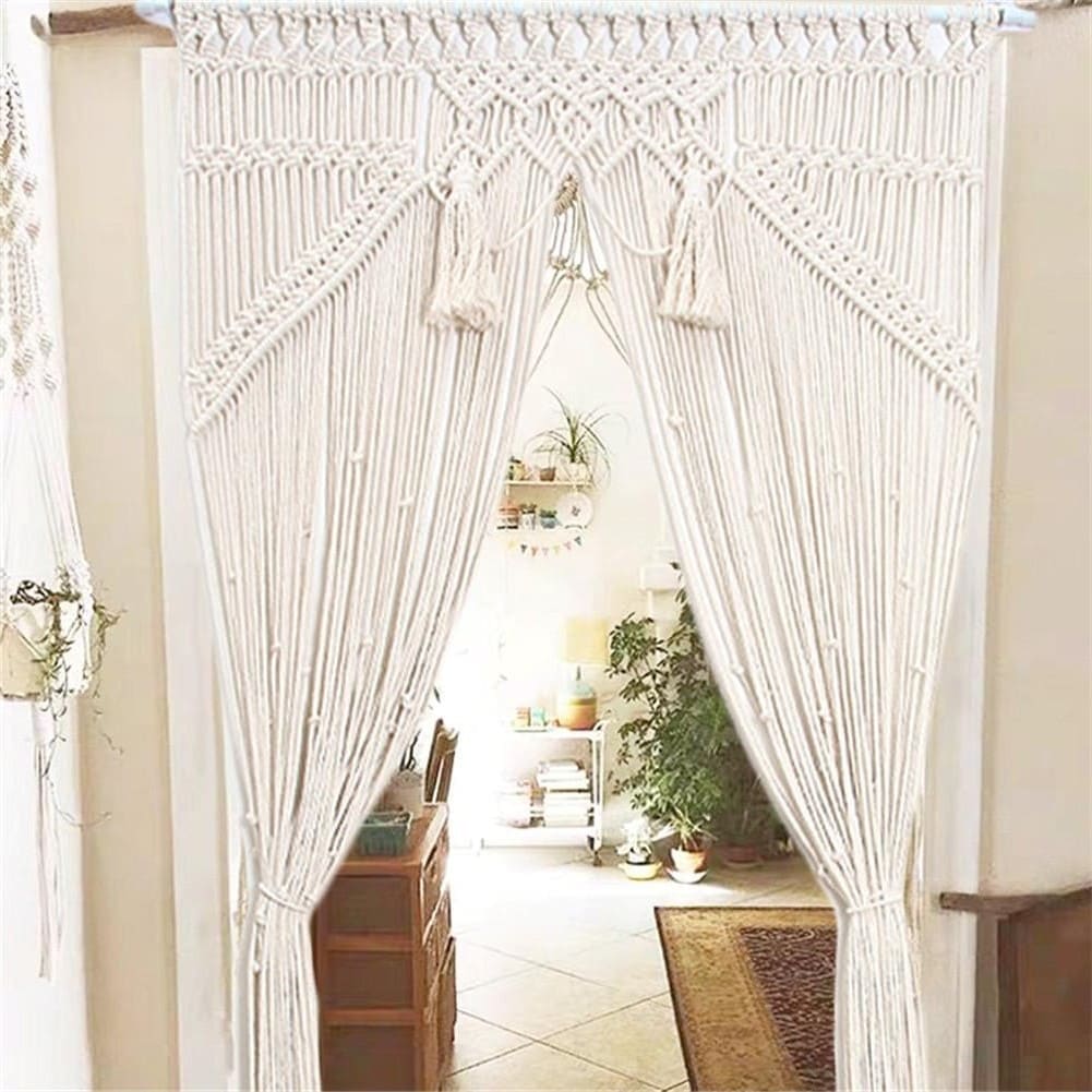 Rideaux en corde de Macramé Chic Esprit Macramé