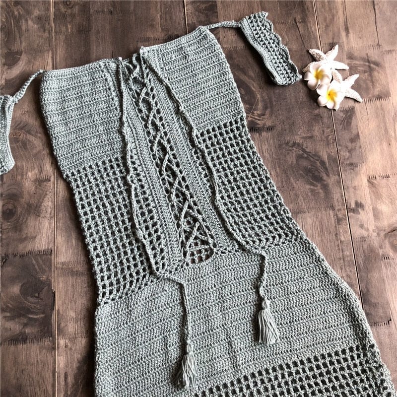Robe Plage en Macramé Élégante Esprit Macramé