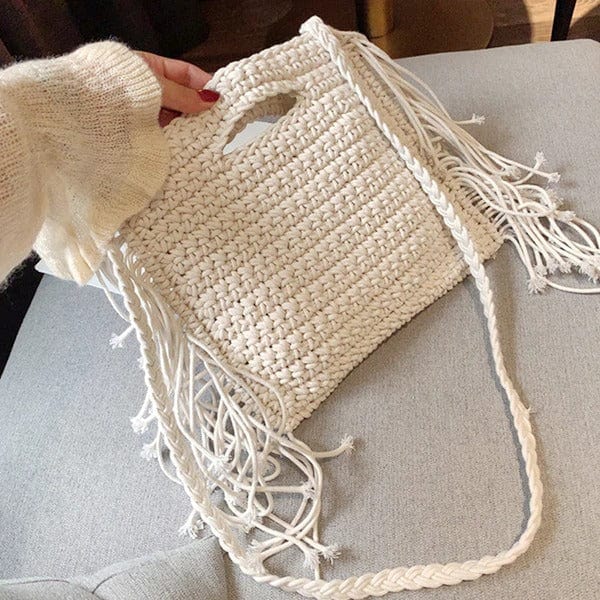 Sac à main en corde tressée Élégance naturelle Esprit Macramé