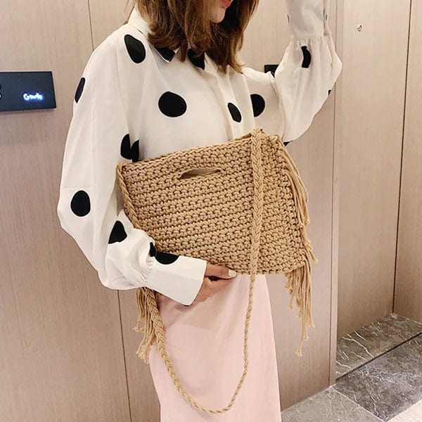 Sac à main en corde tressée Élégance naturelle Esprit Macramé