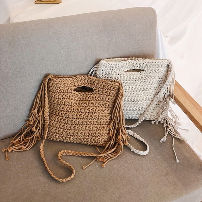 Sac à main en corde tressée Élégance naturelle Esprit Macramé