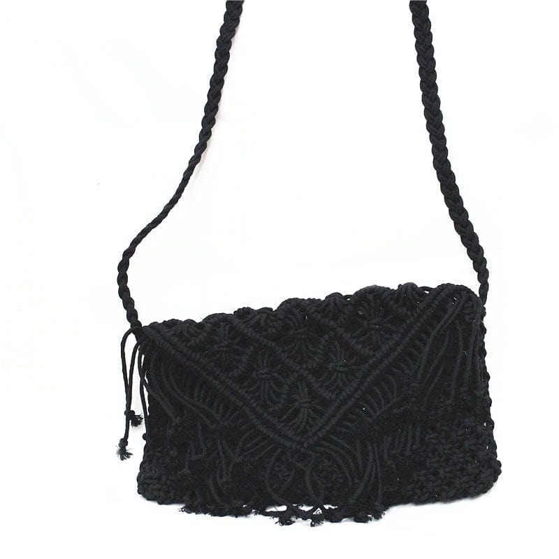 Sac Bandoulière Élégance Femme Esprit Macramé