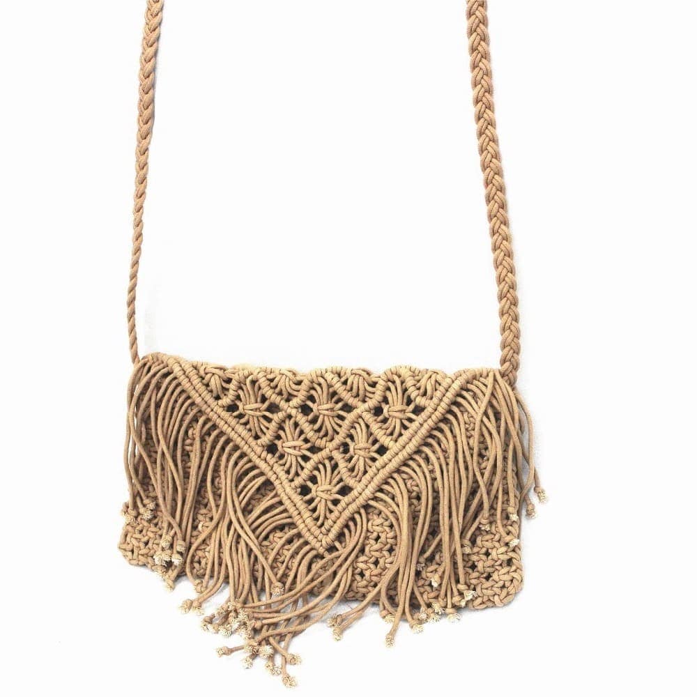 Sac Bandoulière Élégance Femme Esprit Macramé