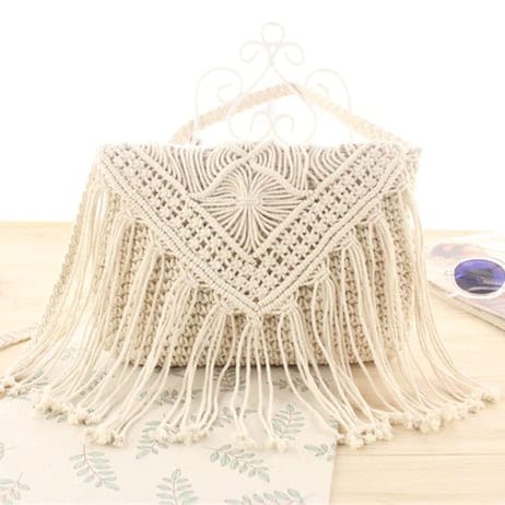 Sac bandoulière en Macramé tendance Esprit Macramé