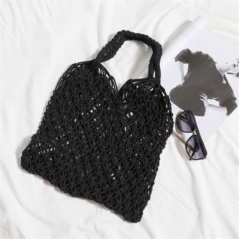 Sac en Macramé à mailles souples Esprit Macramé