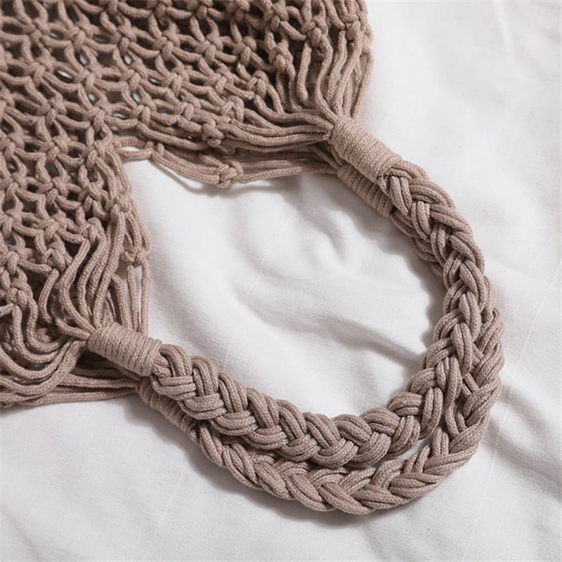 Sac en Macramé à mailles souples Esprit Macramé