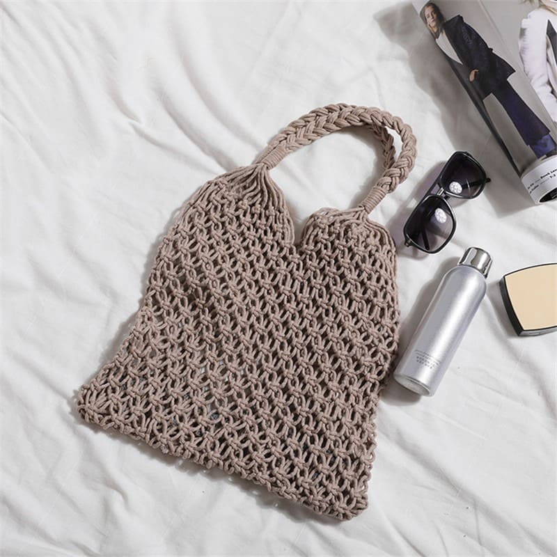 Sac en Macramé à mailles souples Esprit Macramé