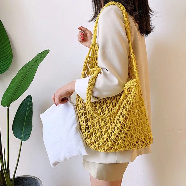 Sac en Macramé Coloré Esprit Macramé