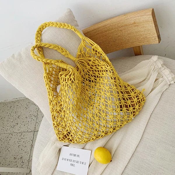 Sac en Macramé Coloré Esprit Macramé