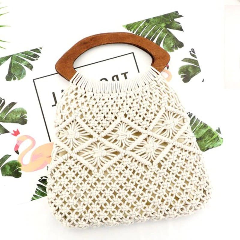 Sac en Macramé crocheté avec style Esprit Macramé