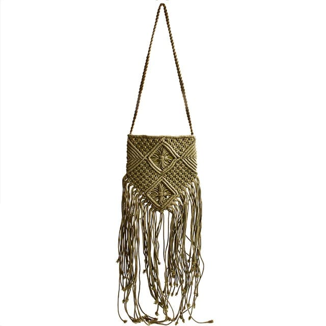 Sac Macramé à franges tendance Esprit Macramé