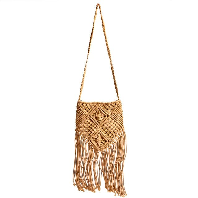 Sac Macramé à franges tendance Esprit Macramé