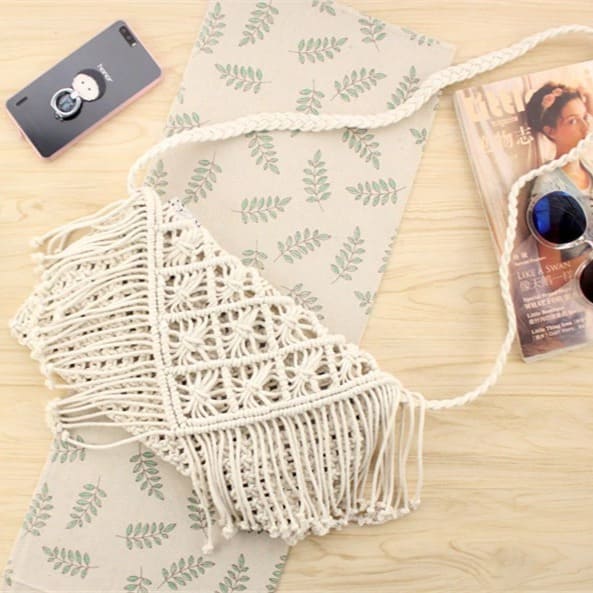 Sac Macramé beige chic Esprit Macramé