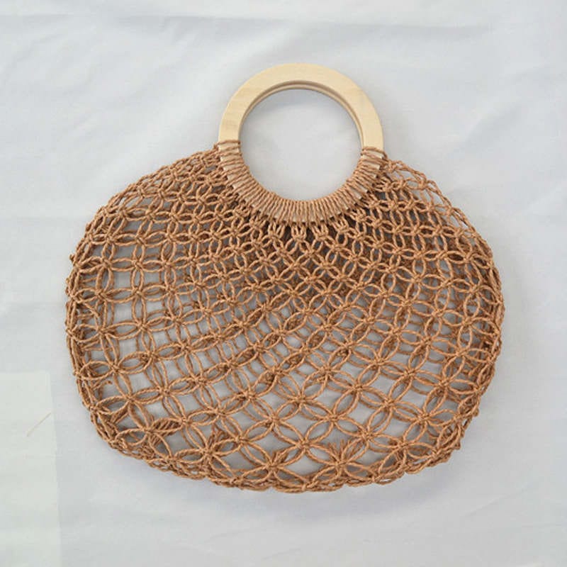 Sac rond en Macramé Éclat