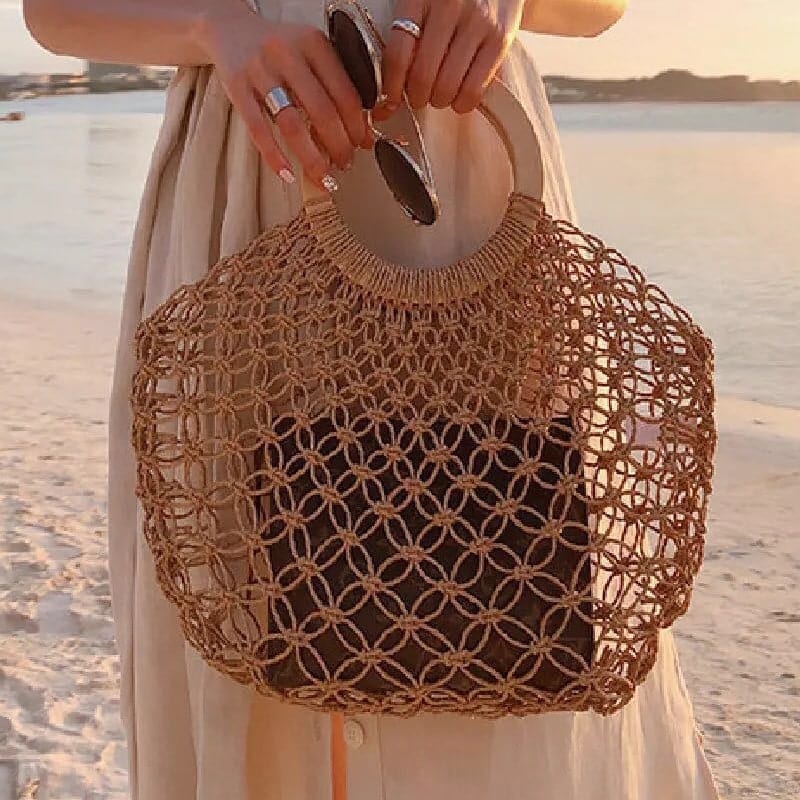 Sac rond en Macramé Éclat Esprit Macramé