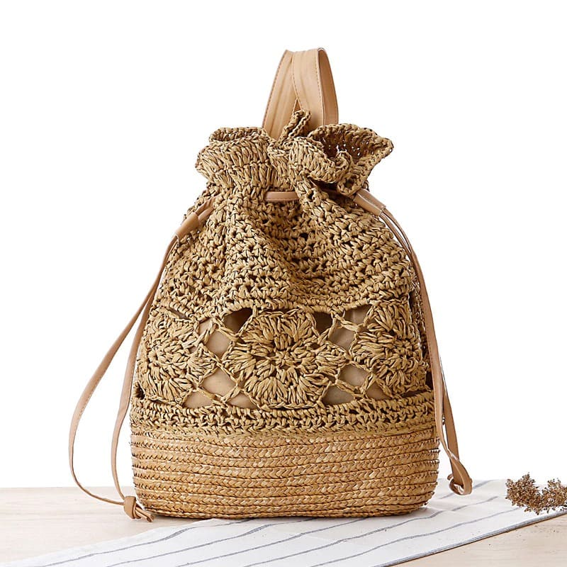 Sac seau en Macramé artisanal Esprit Macramé