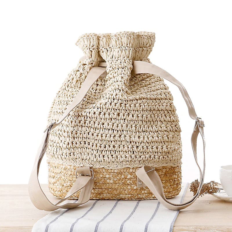 Sac seau en Macramé artisanal Esprit Macramé