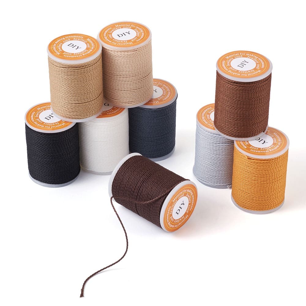 Set de 9 Bobines de Fil Ciré Coloré 1 mm - Édition Spéciale Esprit Macramé