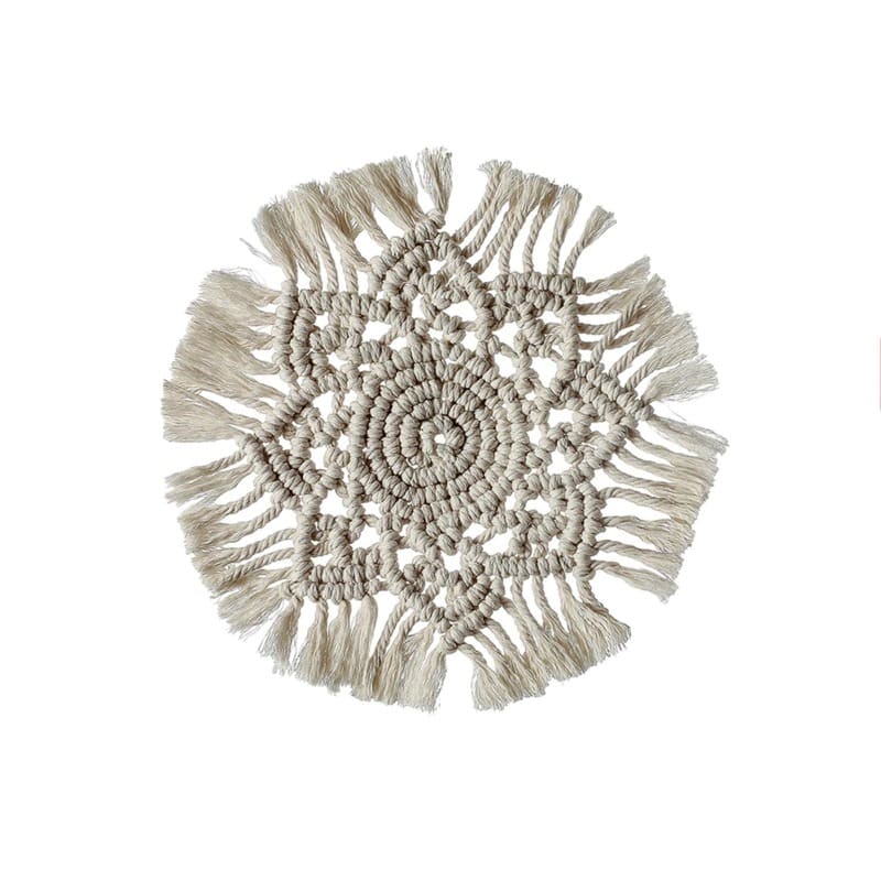 Sets de table ronds en Macramé Élégance Artisanale Esprit Macramé