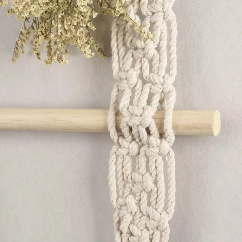 Support mural Macramé Éclatante Esprit Macramé