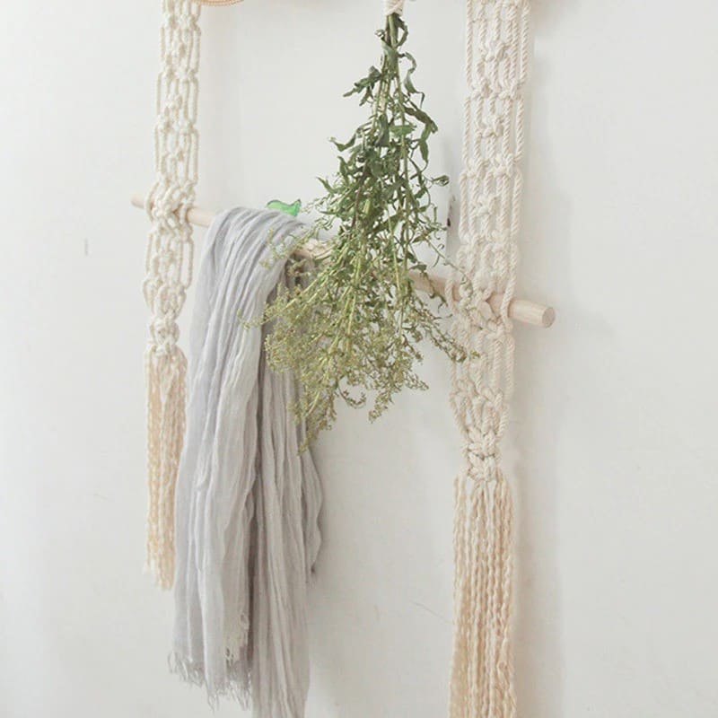 Support mural Macramé Éclatante Esprit Macramé